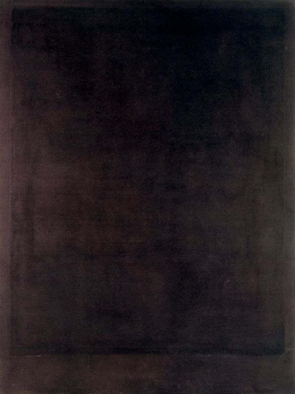 A dark, near-black painting by Mark Rothko